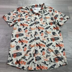 San Francisco Giants Shirt Mens Medium SGA MLB Baseball Aloha Button Up
